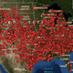 Illustration for article titled Map pinpoints the 2,284 US temperature records broken in June
